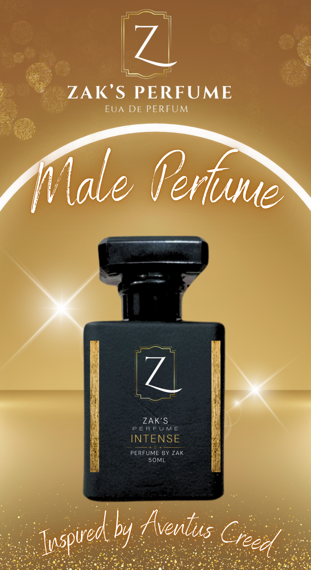 "Intense Gold Edition" (Inspired By Aventus Creed ) – A Bold Scent for Modern Leaders"