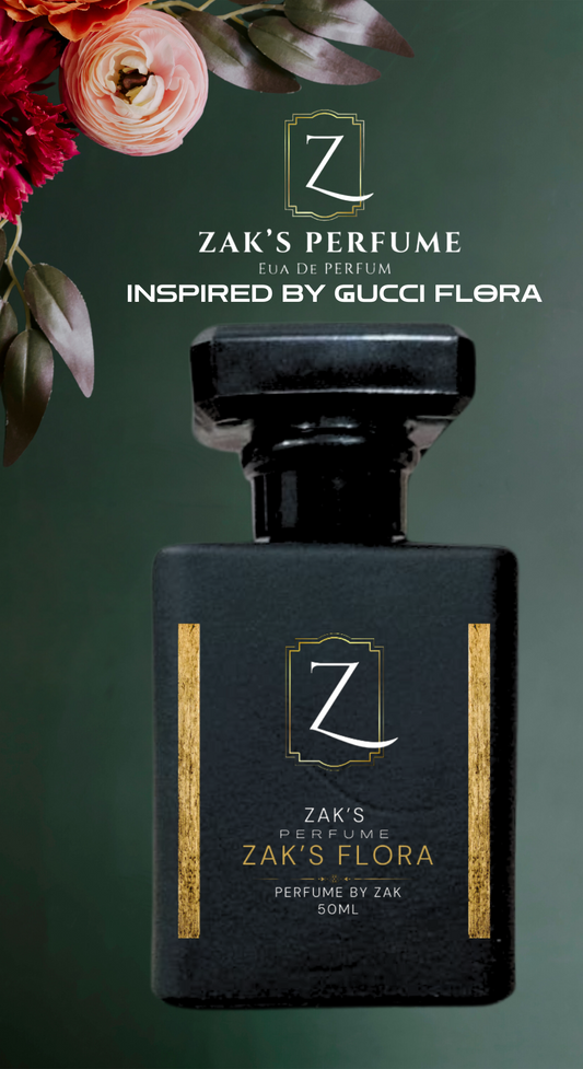 "ZAK'S FLORA"(Inspired By Gucci Flora) – Blooming Beauty in a Bottle